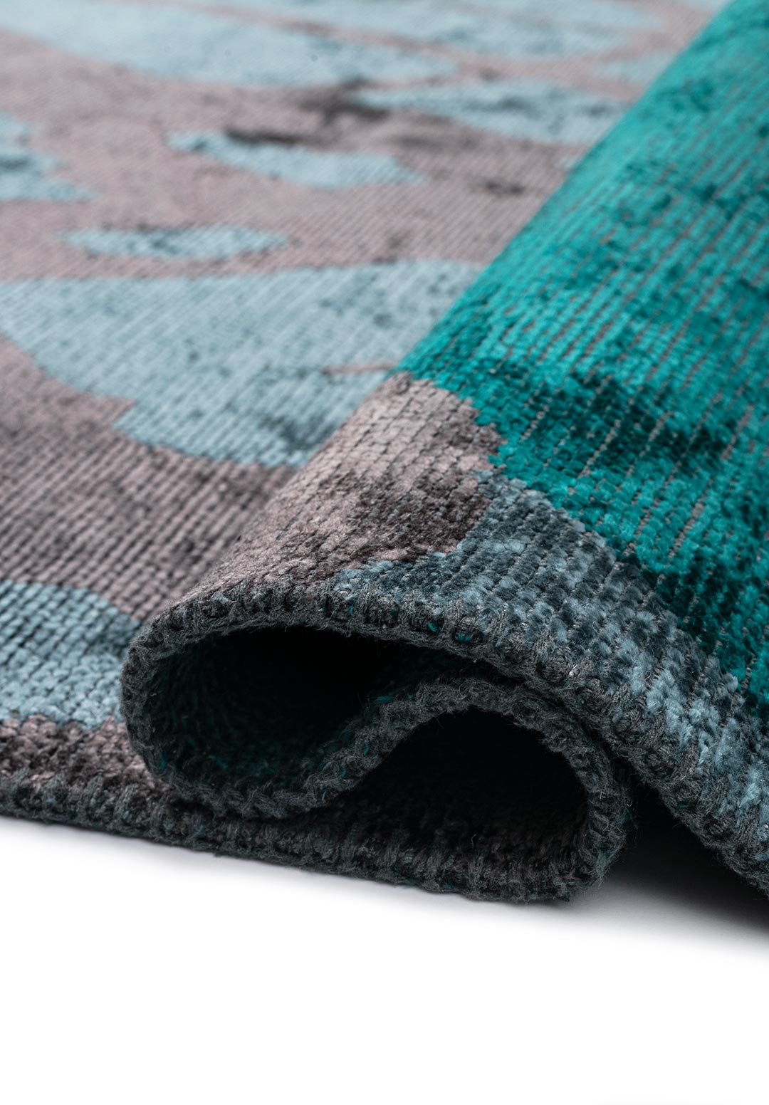 SOHO CHARCOAL- DARK TURQUOISE - PETROL RUG