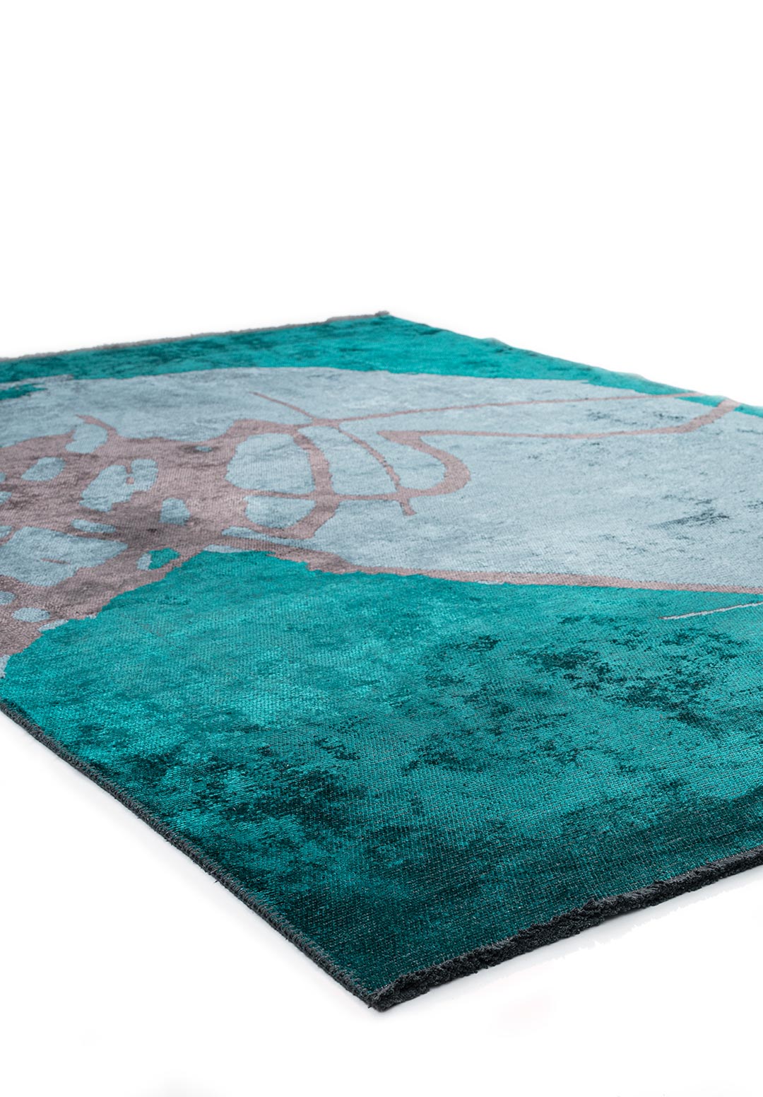 SOHO CHARCOAL- DARK TURQUOISE - PETROL RUG