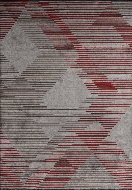 BARCELONA DARK TERRA - DARK GREY - LIGHT GREY RUG