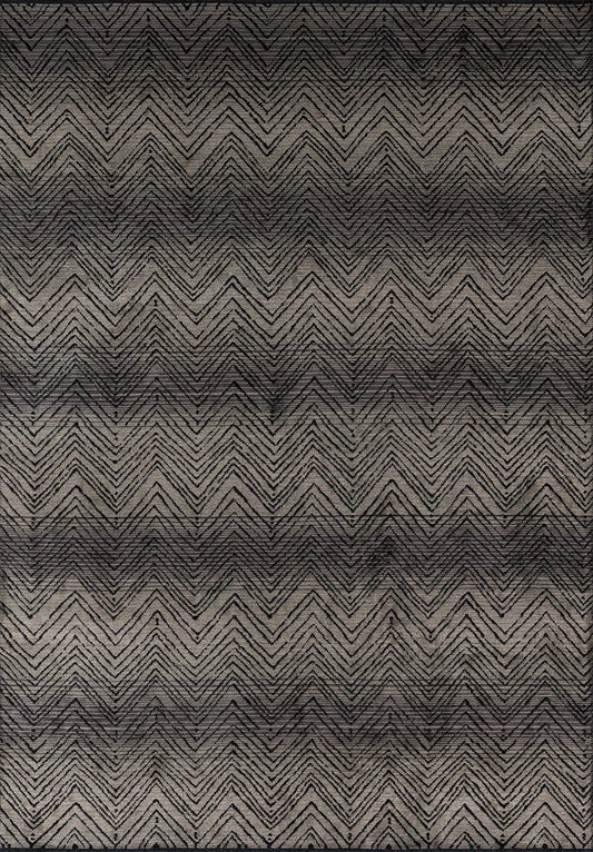 ZARAGOZA CHARCOAL - BEIGE - GREY - BLACK RUG