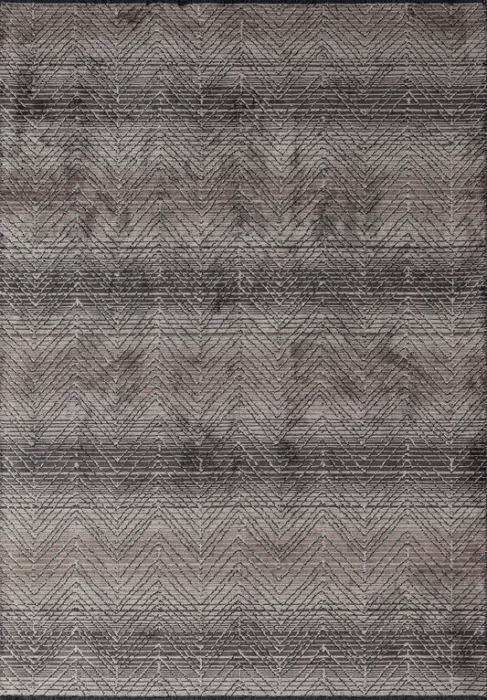 ZARAGOZA CHARCOAL - DARK GREY - BEIGE - LIGHT CREAM RUG