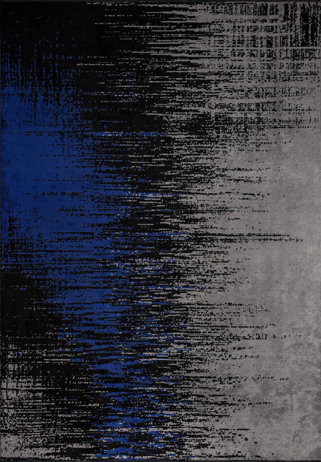 MURCIA BLACK - SAX BLUE - LIGHT GREY RUG