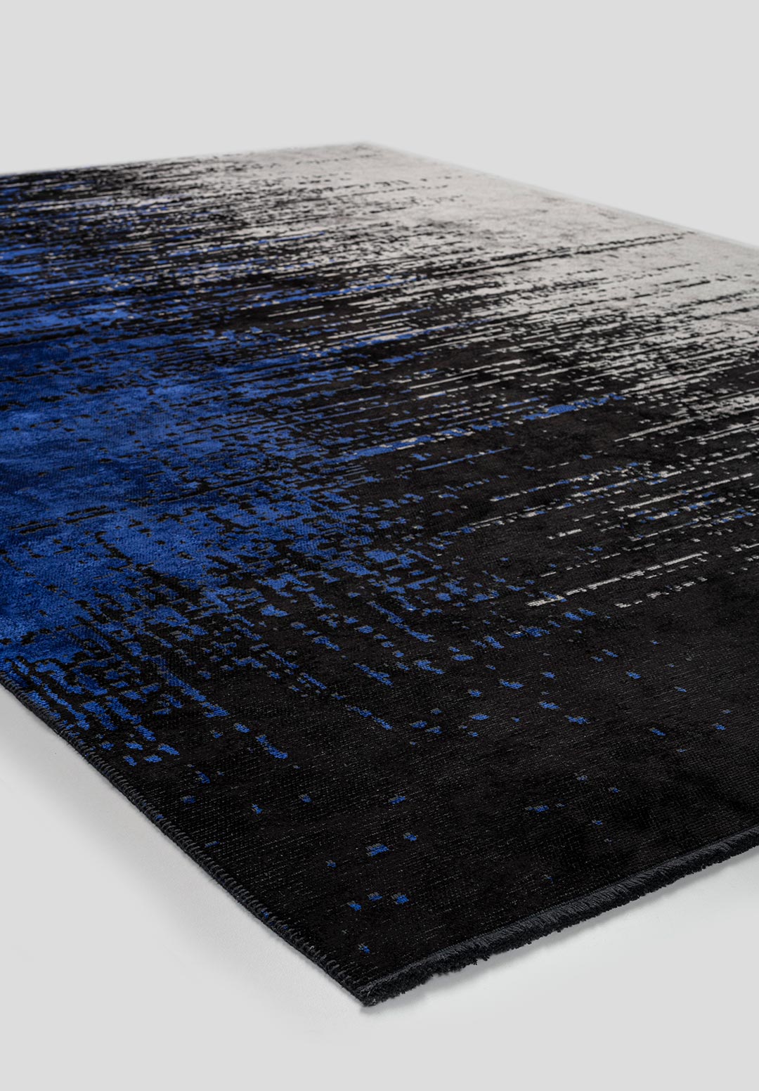 MURCIA BLACK - SAX BLUE - LIGHT GREY RUG