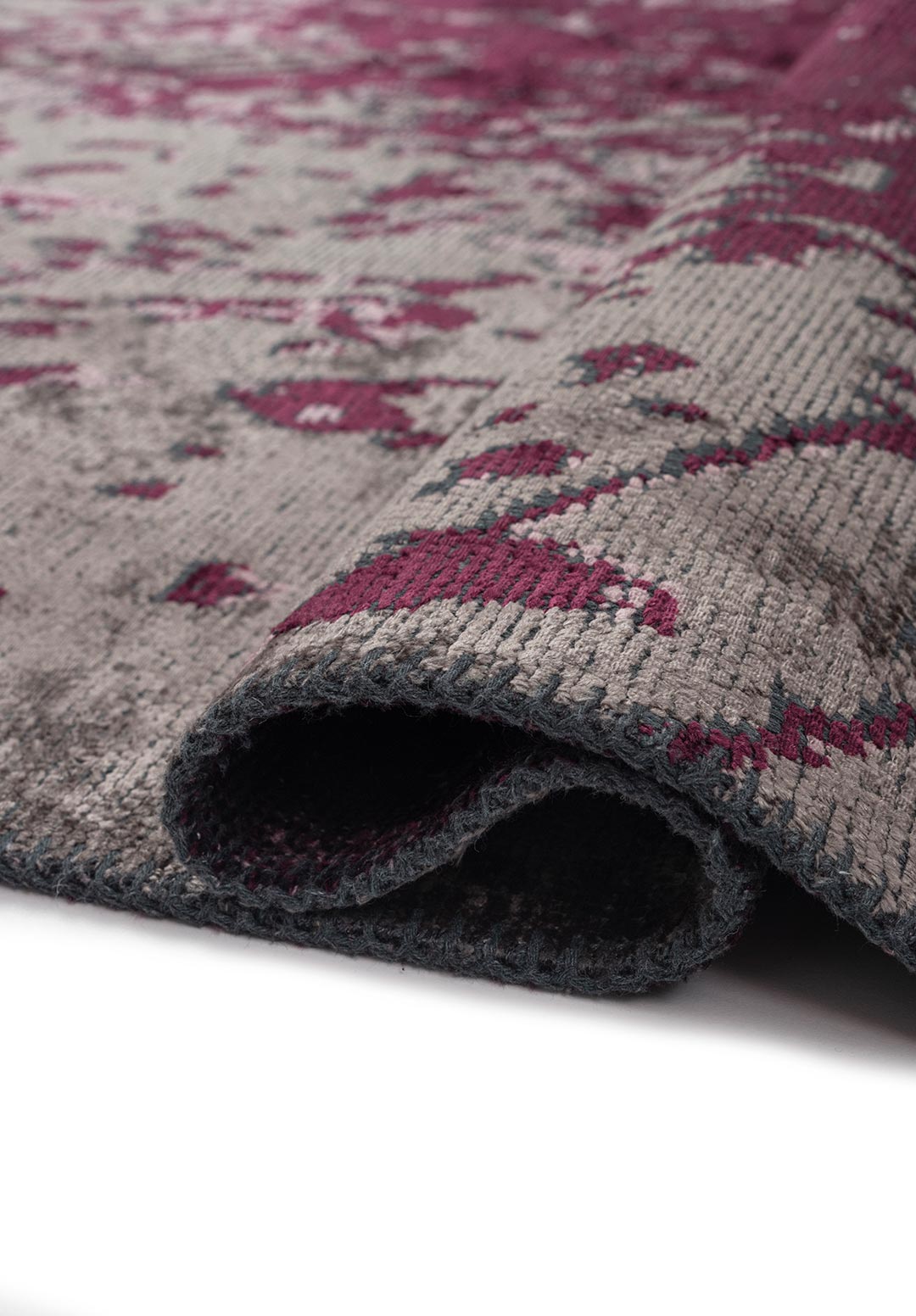 MALLORCA DARK DAMSON - DAMSON - DARK GREY RUG