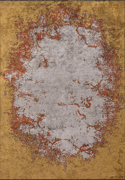 OSLO MUSTARD - RUST - CREAM RUG