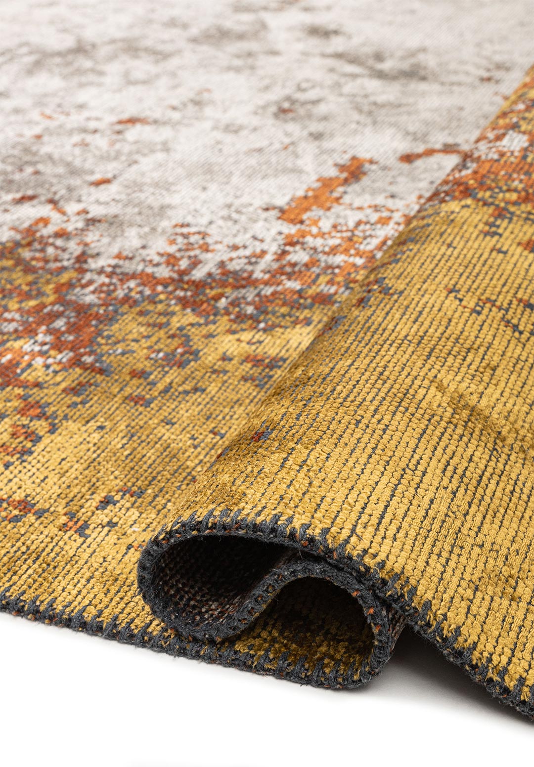 OSLO MUSTARD - RUST - CREAM RUG