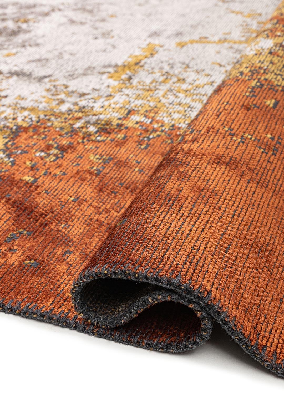 OSLO RUST - MUSTARD - CREAM RUG