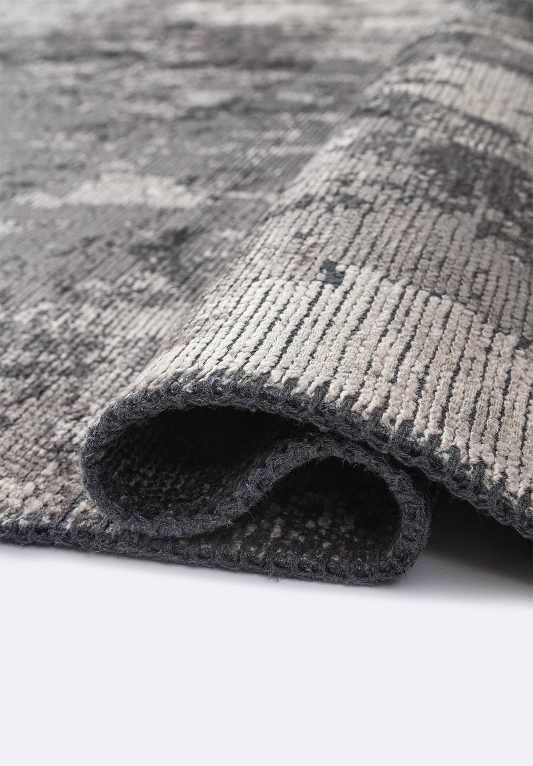 RHODES CHARCOAL - DARK GREY - CREAM RUG