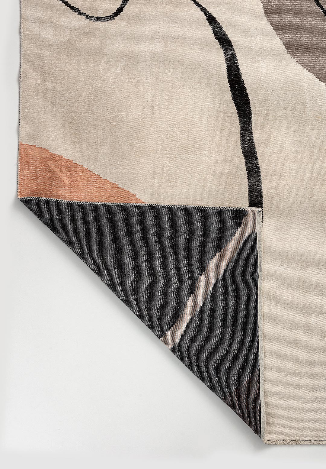 LAGOS BLACK - DARK GREY - COPPER - ECRU RUG