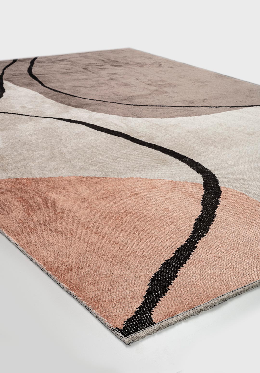 LAGOS BLACK - DARK GREY - COPPER - ECRU RUG