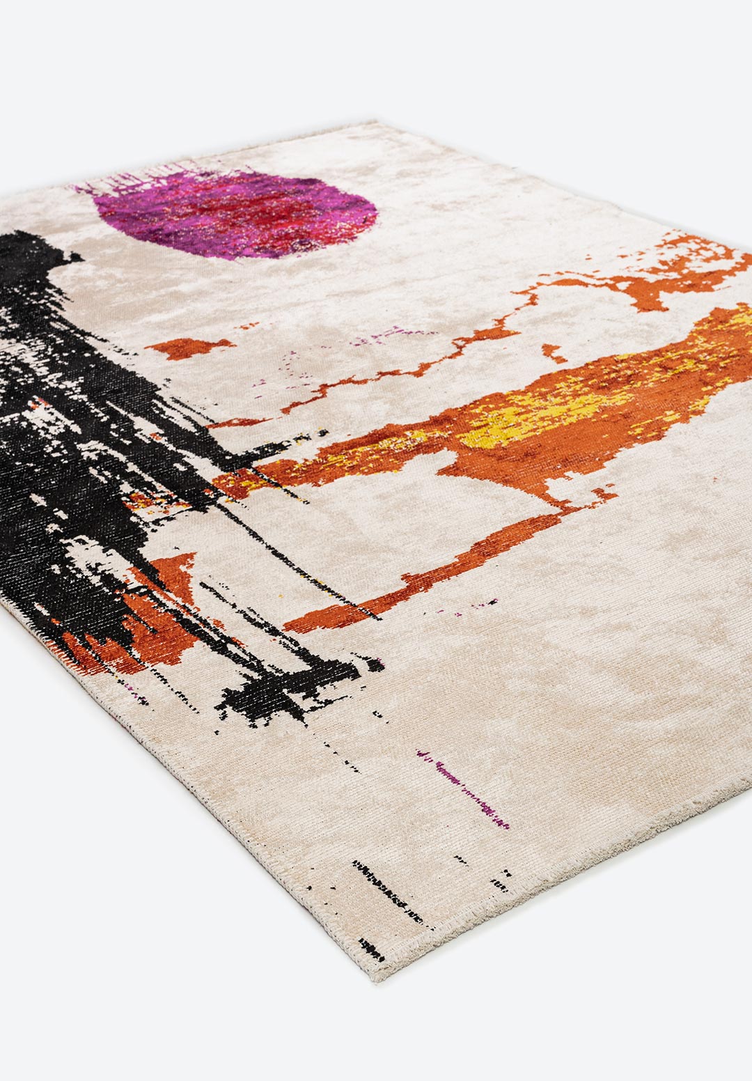 PO BLACK - PURPLE - RED - RUST - YELLOW - ECRU RUG