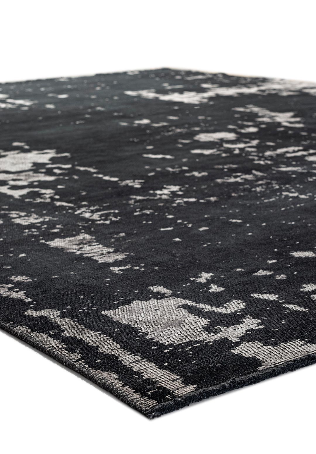 VERONA LIGHT GREY - MATTE BLACK RUG