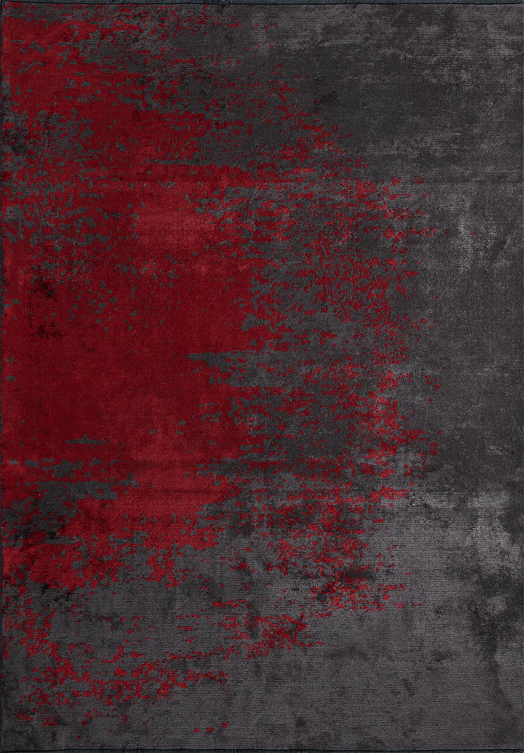 MILAN CHARCOAL - RED RUG