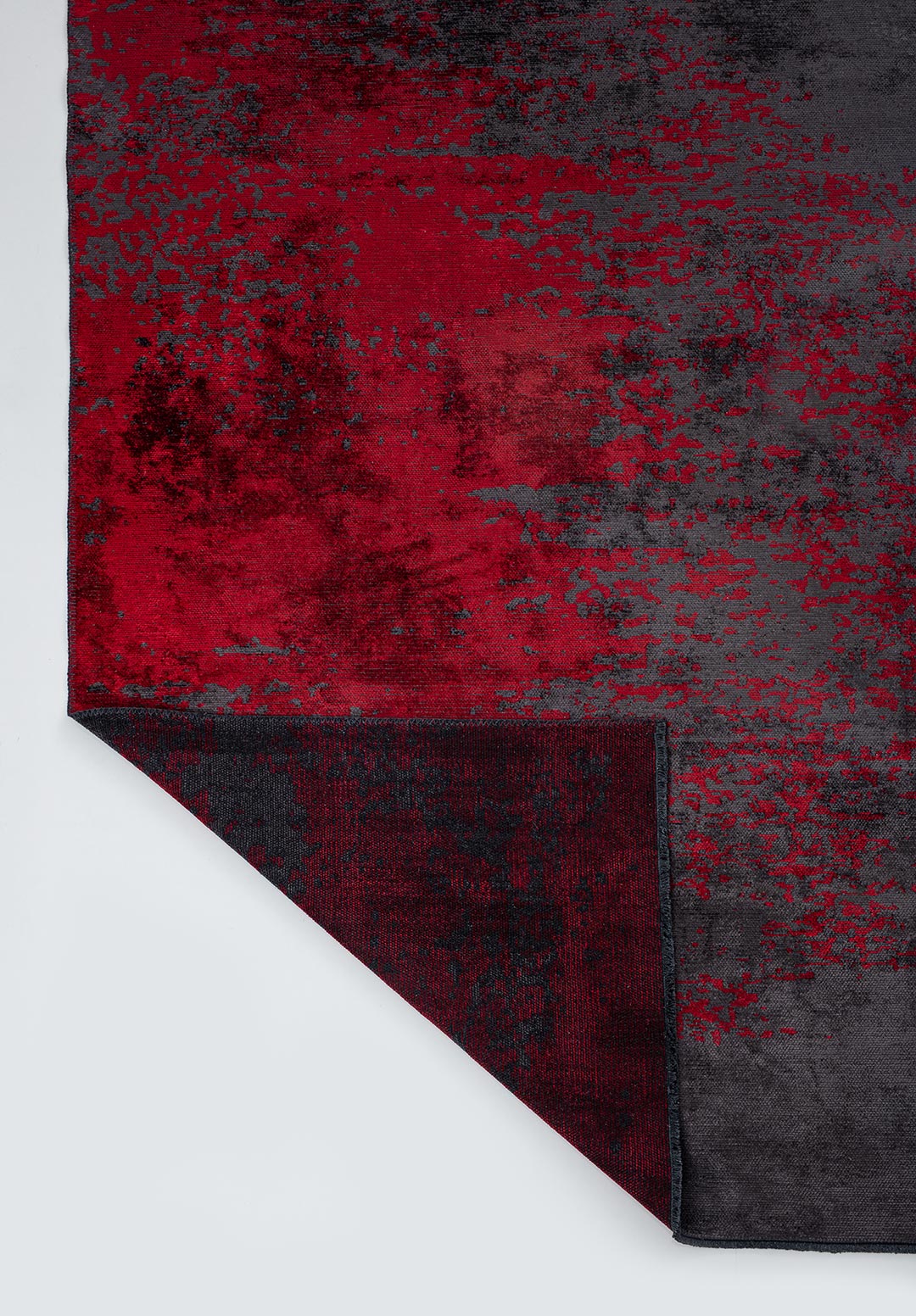 MILAN CHARCOAL - RED RUG