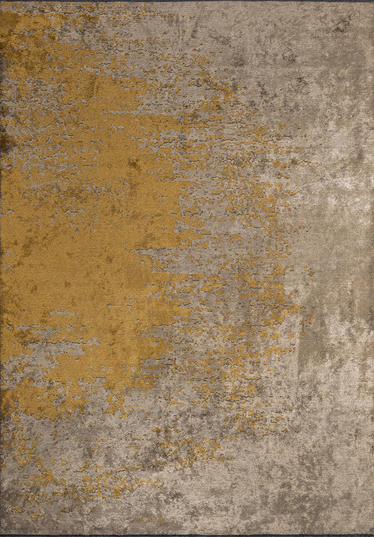 MILAN DARK BEIGE - MUSTARD RUG