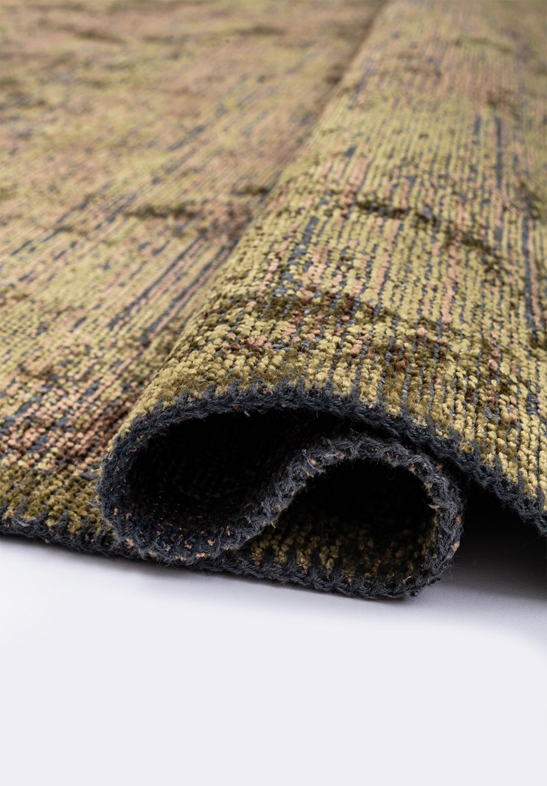 GENOA GREEN - LIGHT BROWN RUG