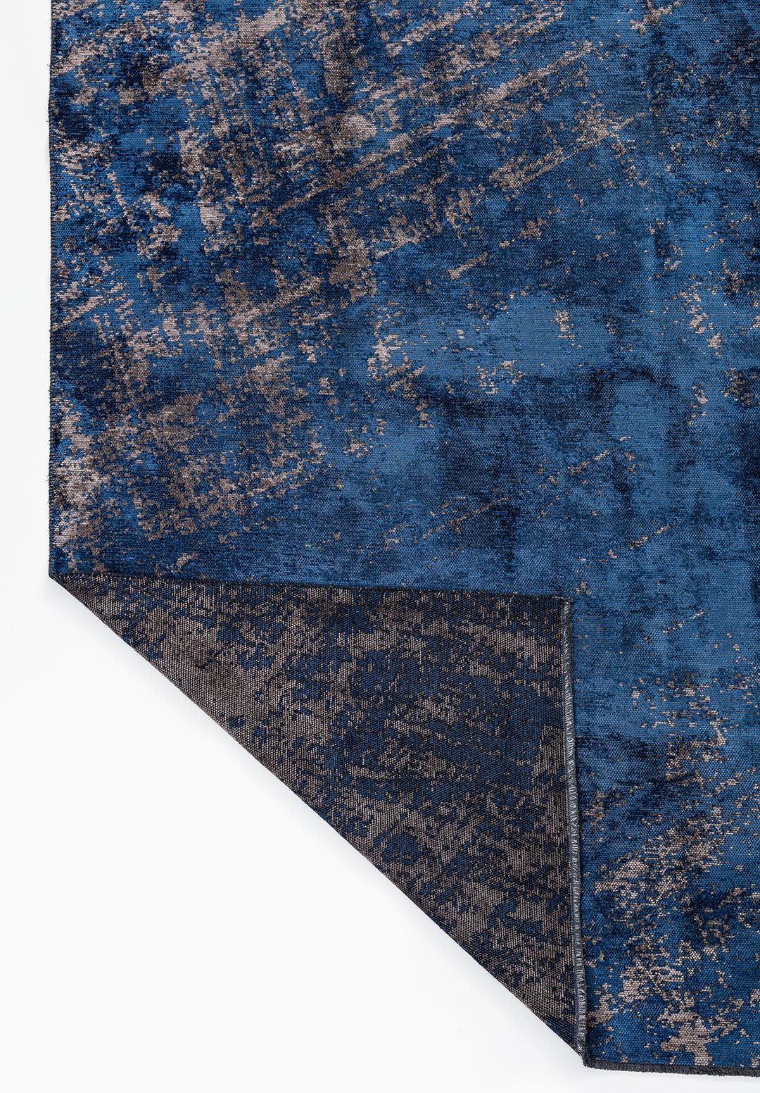 NOSTALGIA DARK GREY - NAVY BLUE RUG