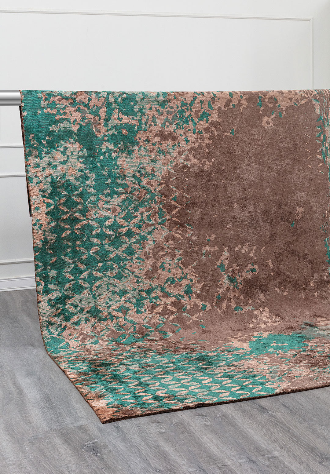 BLOOM DARK MINK - DARK GREEN - COPPER RUG