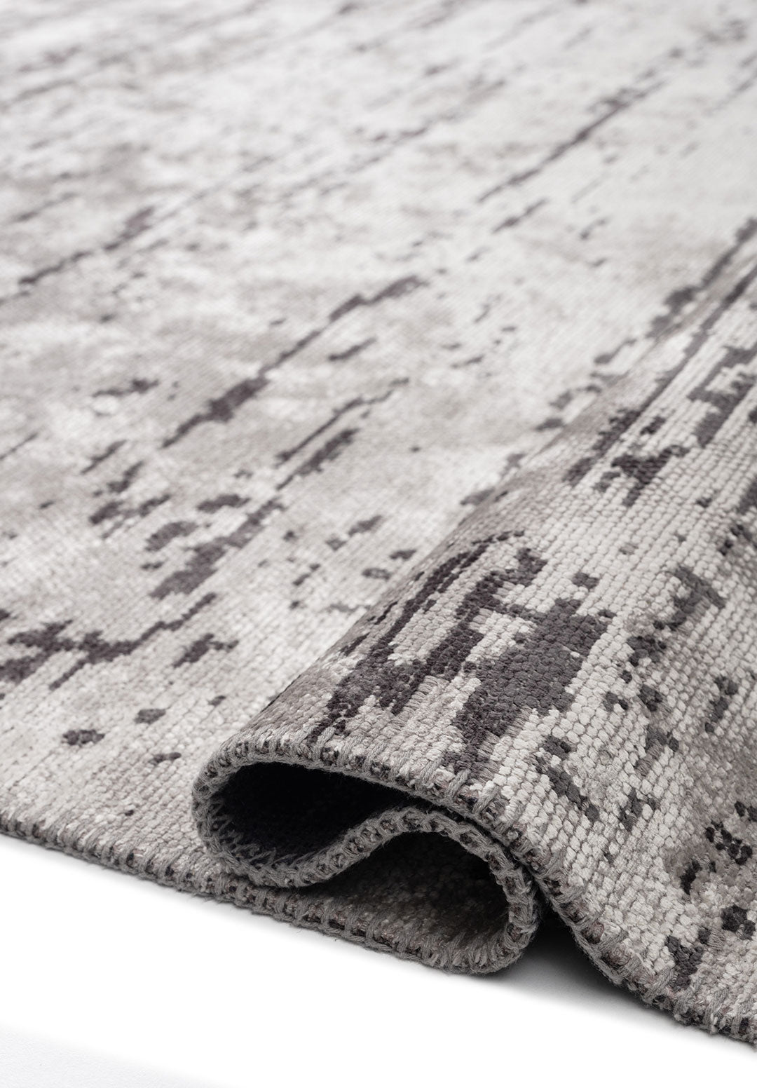 WIND CHARCOAL - LIGHT GREY RUG