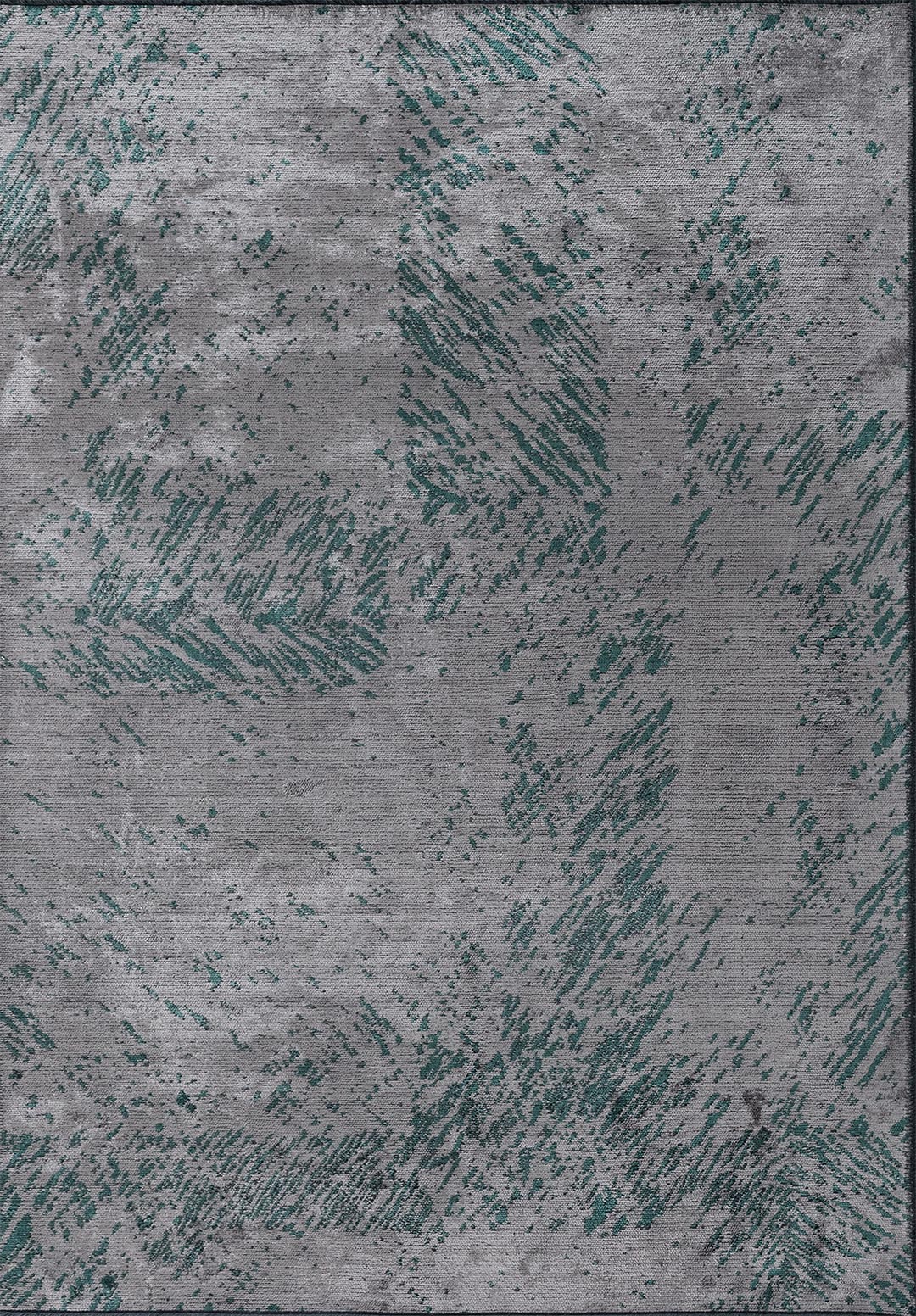 RUSTIC GREY - DARK GREEN RUG