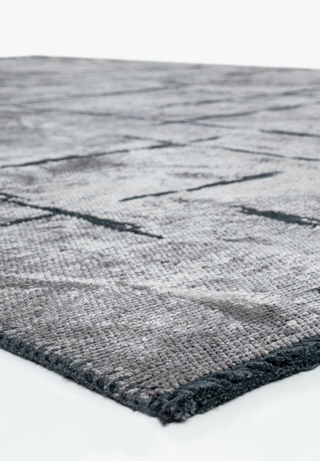 MARK BLACK - LIGHT GREY RUG