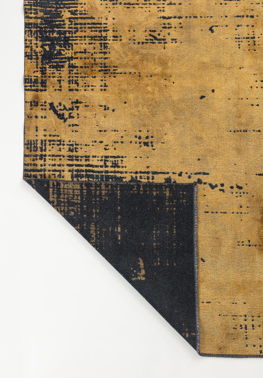 SPACE MUSTARD - MATTE BLACK RUG