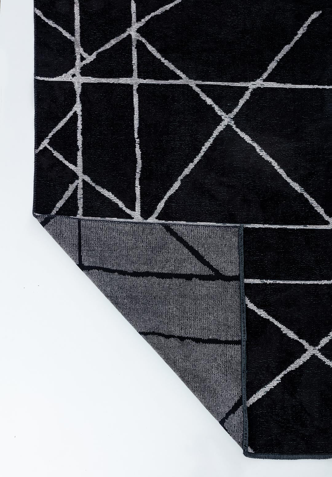 GRID BLACK - LIGHT GREY RUG