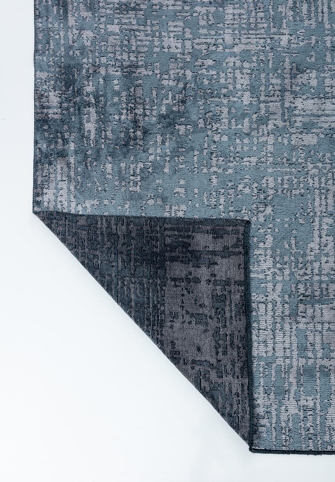 PIXEL BLUE - LIGHT GREY RUG