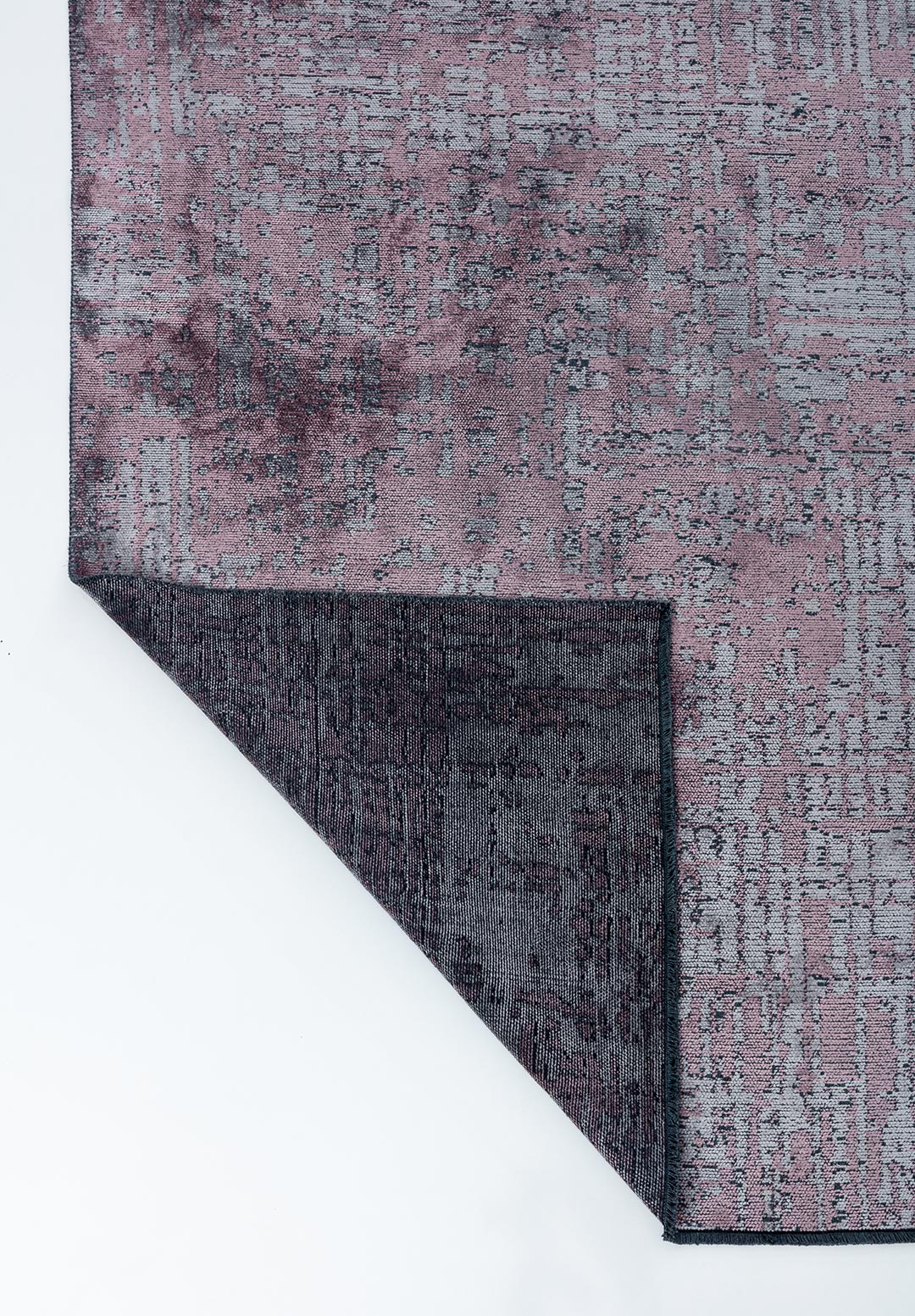 PIXEL DAMSON - LIGHT GREY RUG