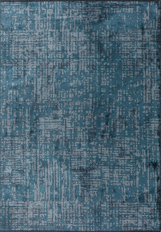 PIXEL PETROL - BLUE RUG