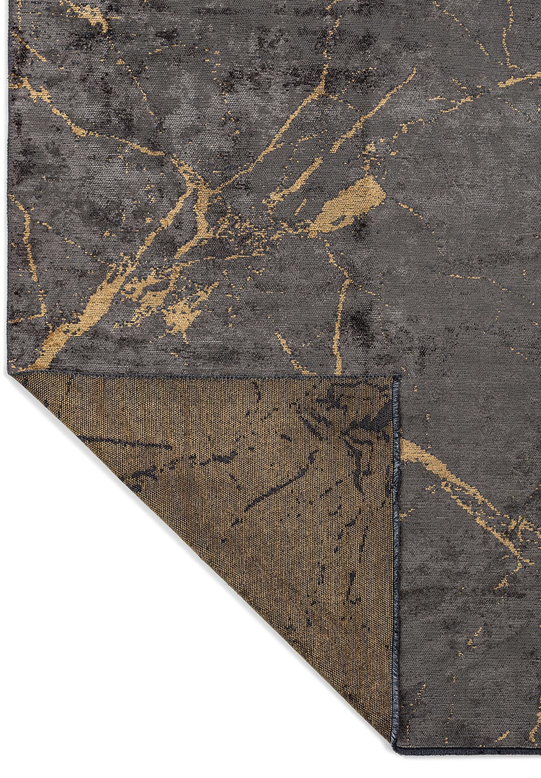 FRACTURE GOLD - ANTHRACITE RUG