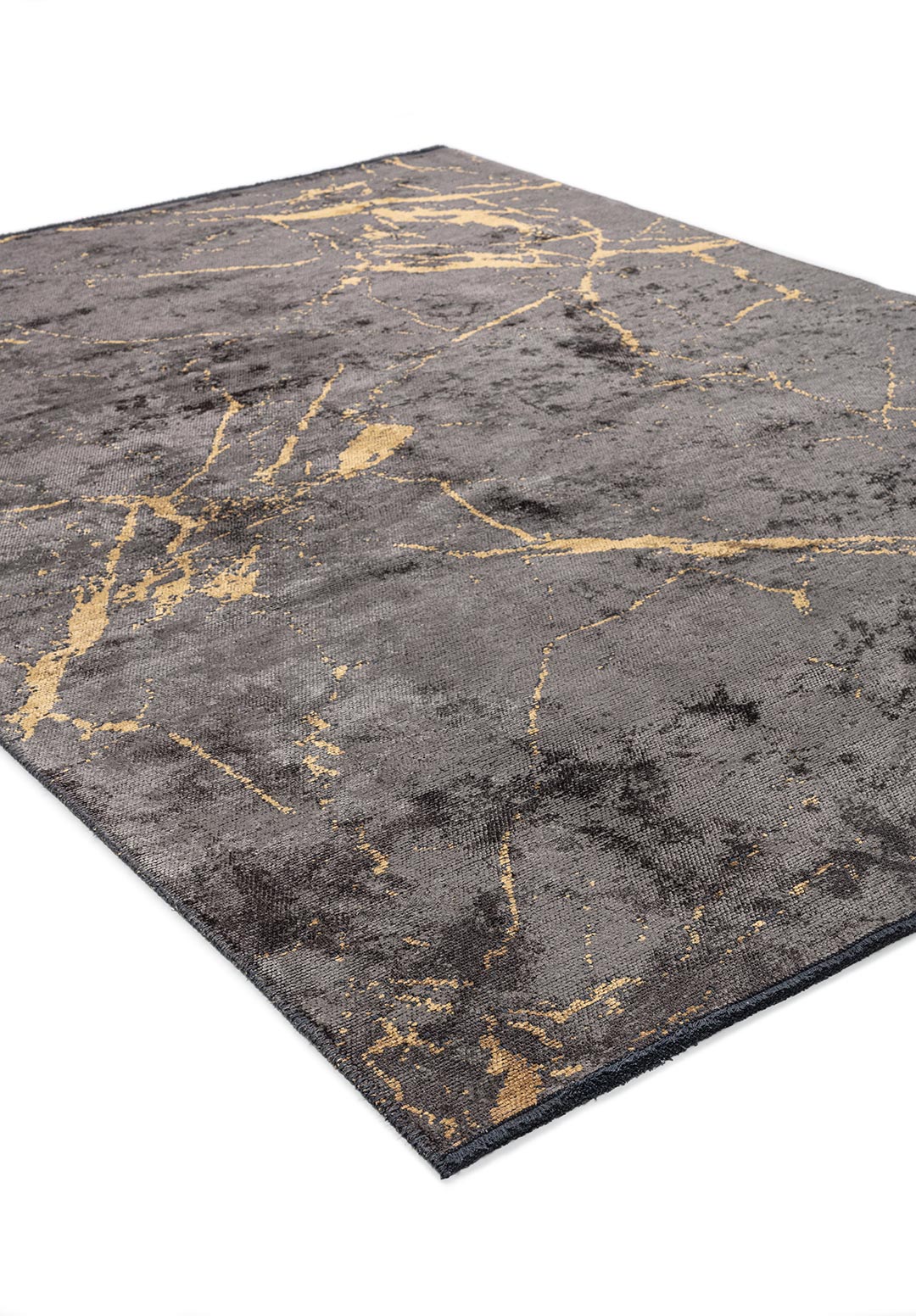 FRACTURE GOLD - ANTHRACITE RUG