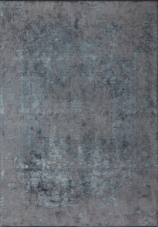 ANTIQUE BLUE - GREY RUG