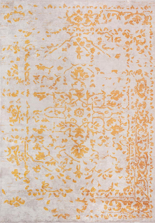 FLORA MUSTARD - ECRU RUG