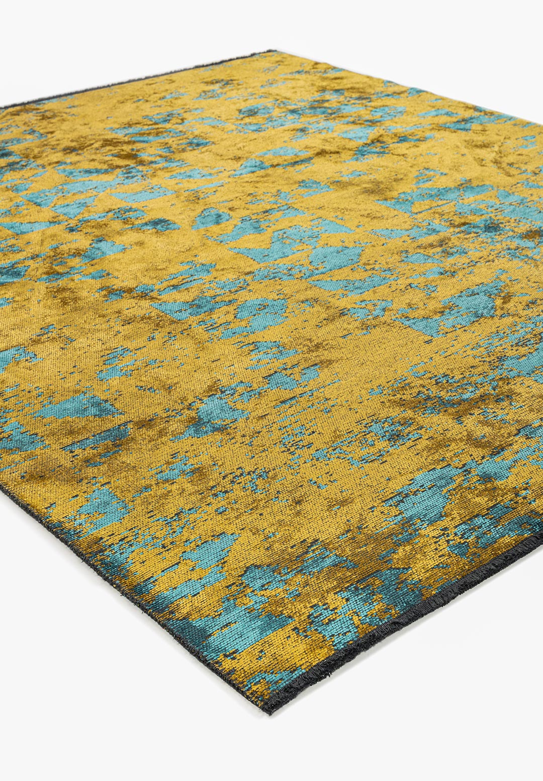 TRIANGLE YELLOW- TURQUOISE RUG