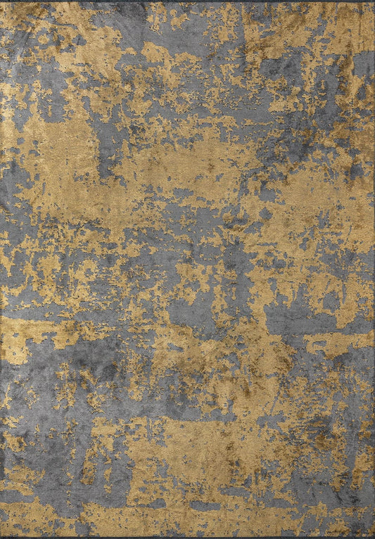 INK GOLD - GREY RUG