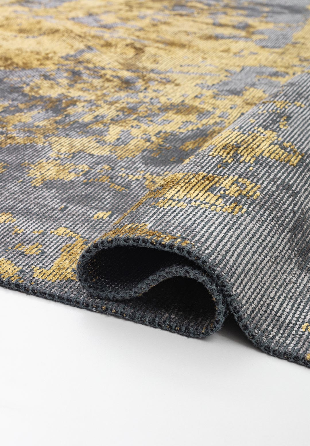 INK GOLD - GREY RUG