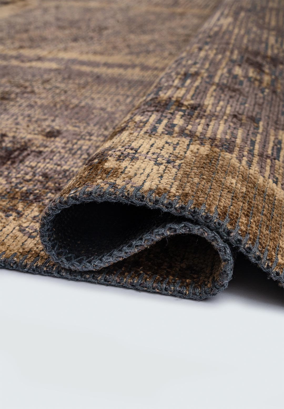 PANORAMA DARK MINK - LIGHT BROWN RUG