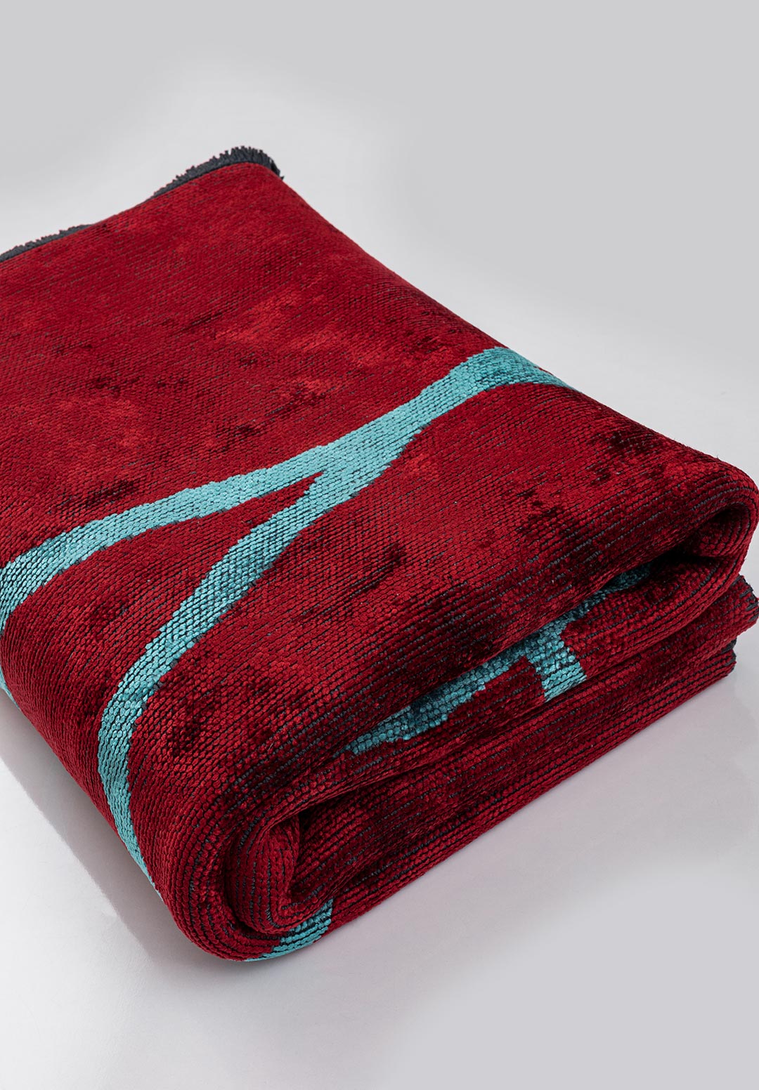 ROPE TURQUOISE - RED RUG