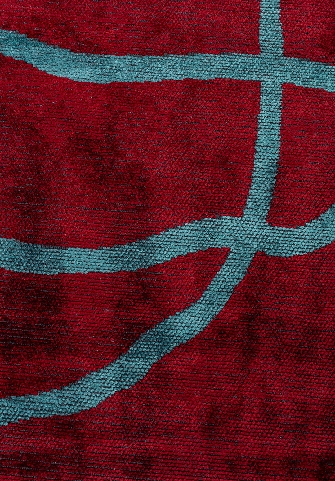 ROPE TURQUOISE - RED RUG