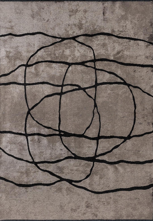 ROPE BLACK - NOUGAT RUG