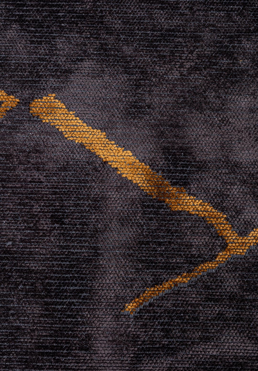 WAVE MUSTARD - CHARCOAL RUG