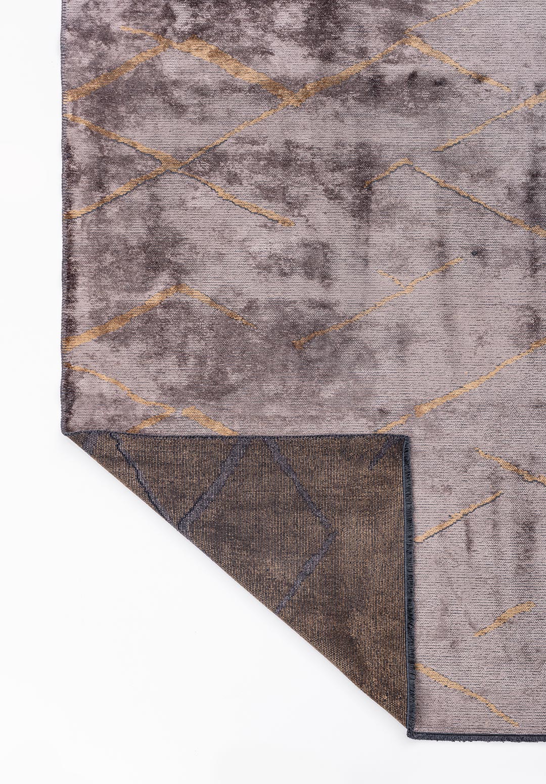 WAVE LIGHT BROWN - DARK GREY RUG