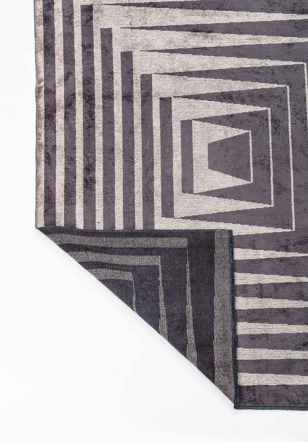 CUBIC CHARCOAL - BEIGE RUG