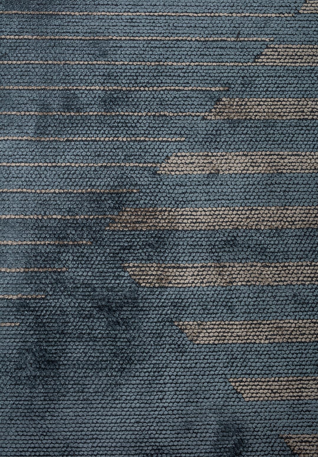 LINES BLUE - BEIGE RUG