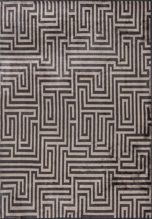 NEST CHARCOAL - BEIGE RUG