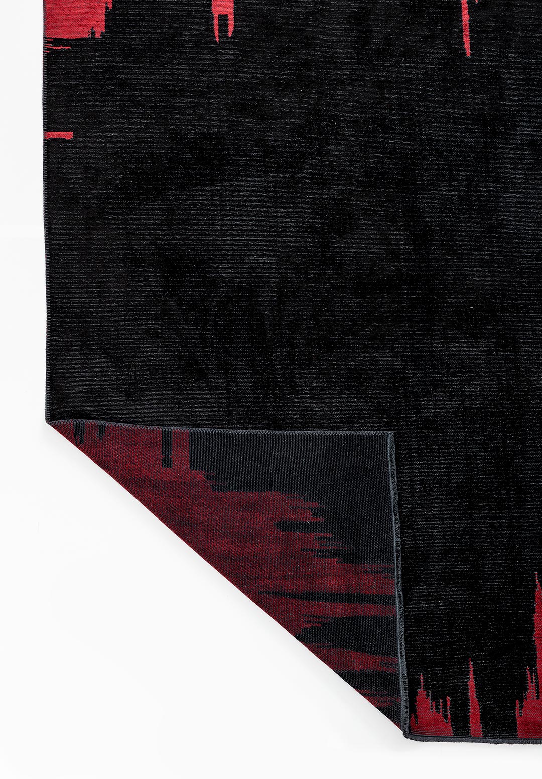 CAGE BLACK - RED RUG