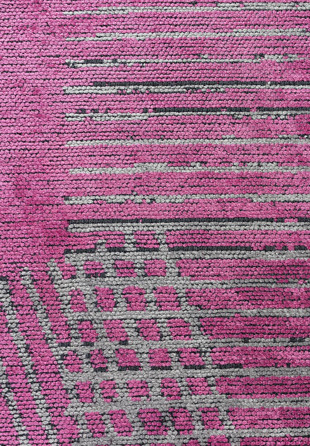 MATRIX PINK - LIGHT GREY RUG