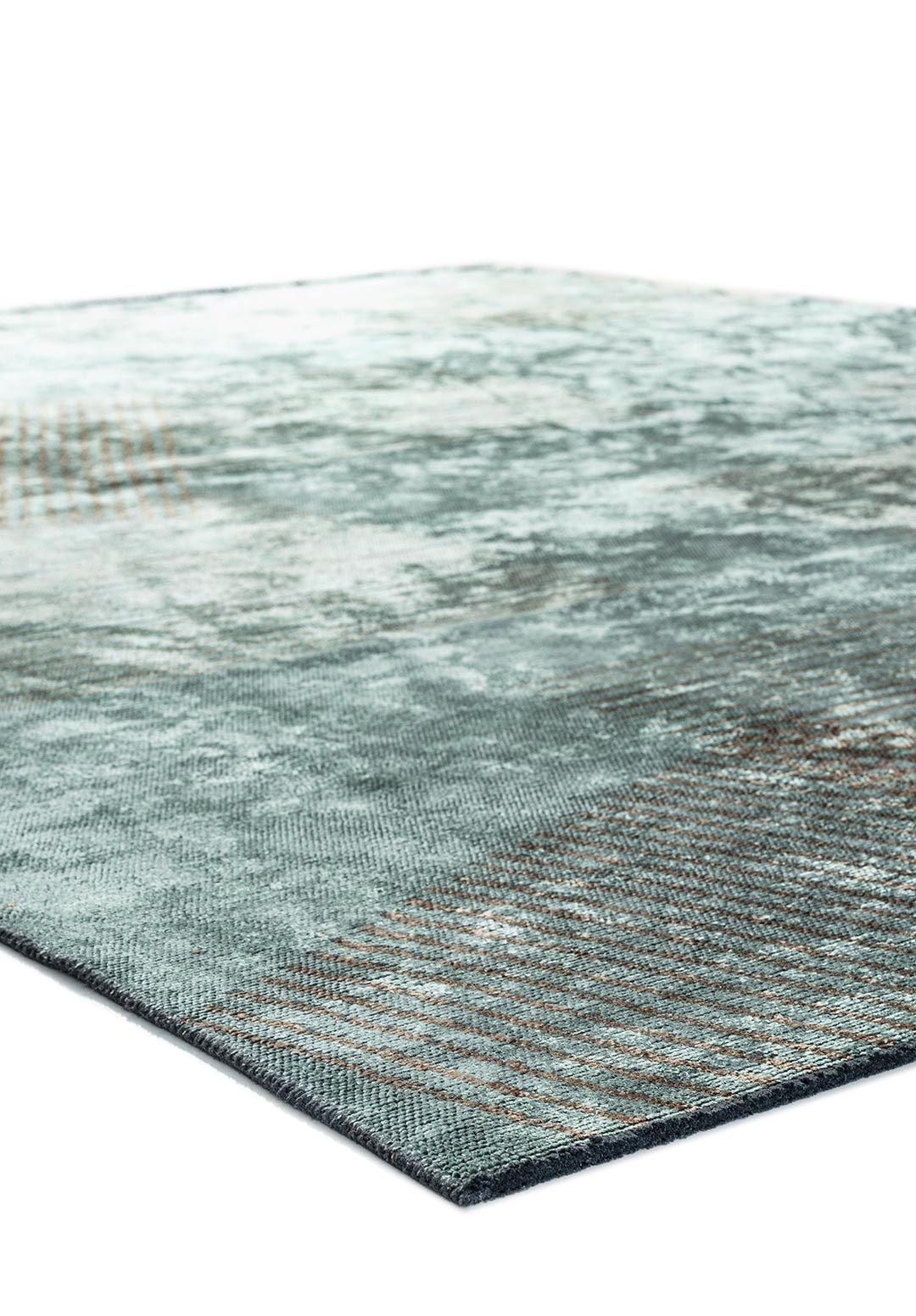 MATRIX RIVER GREEN - MINK RUG