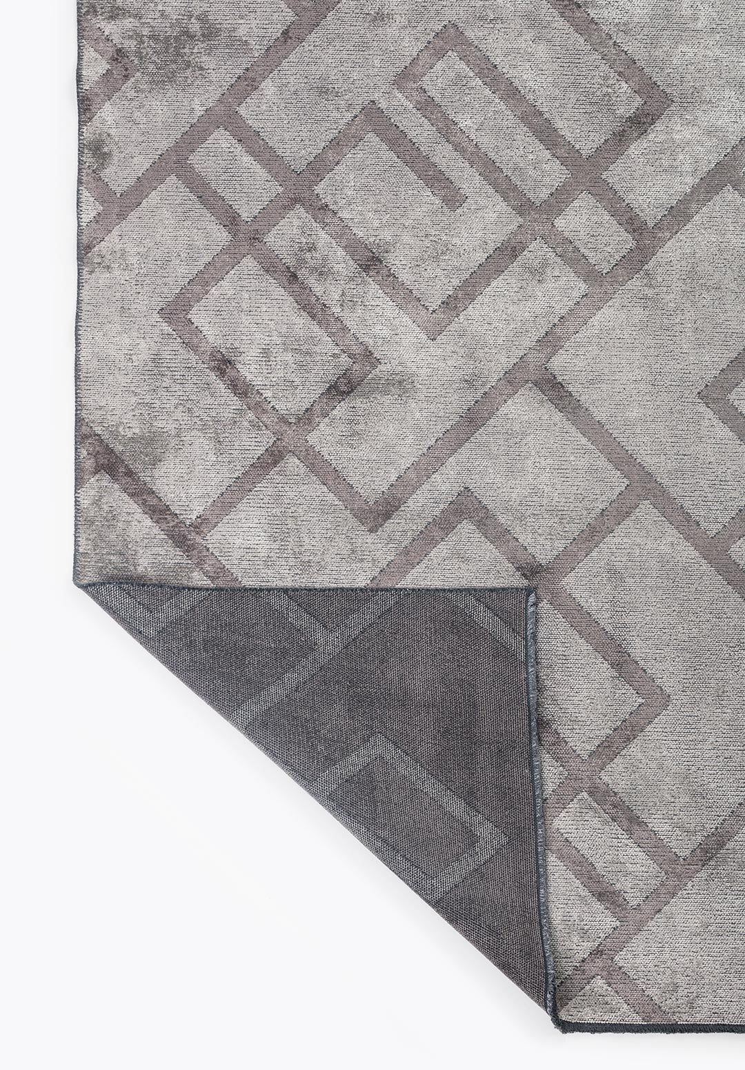 CHANNEL LIGHT GREY - DARK GREY RUG